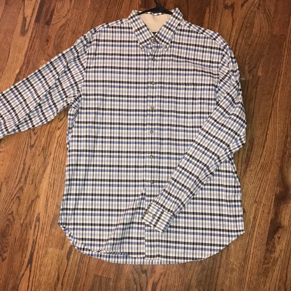 Eddie Bauer Blue checkered button up
